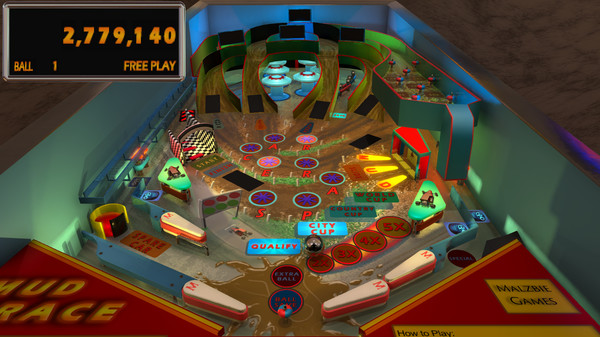 Screenshot z Malzbie's Pinball Collection