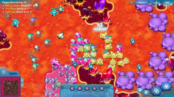 Screenshot z Amoeba Battle
