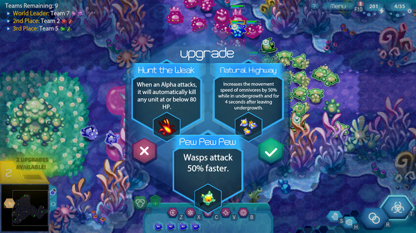 Screenshot z Amoeba Battle