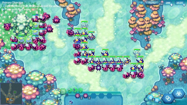 Screenshot z Amoeba Battle