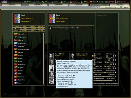 Screenshot z Darkest Hour: A Hearts of Iron Game