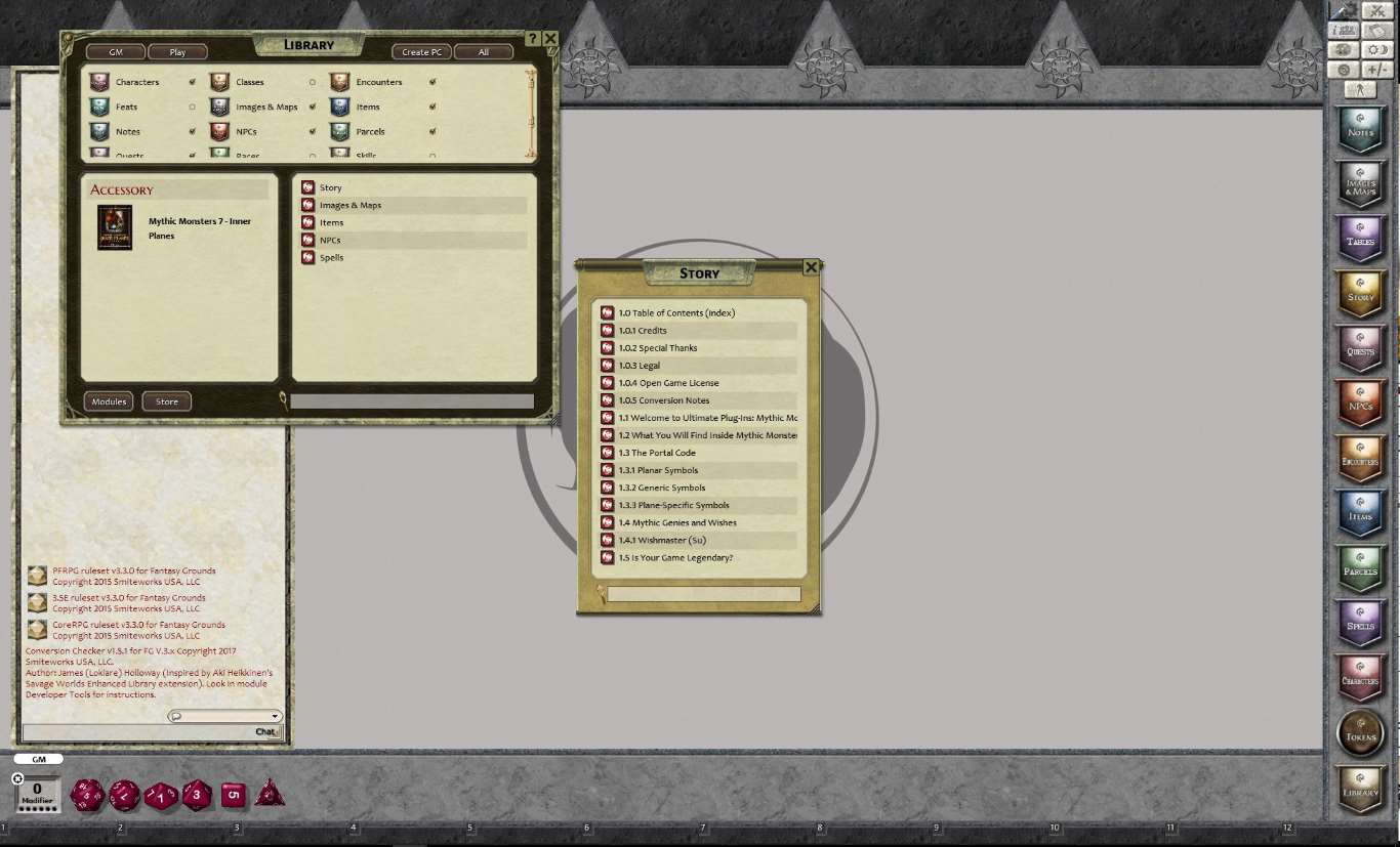 Fantasy Grounds - Mythic Monster #7: Inner Planes (PFRPG) Featured Screenshot #1