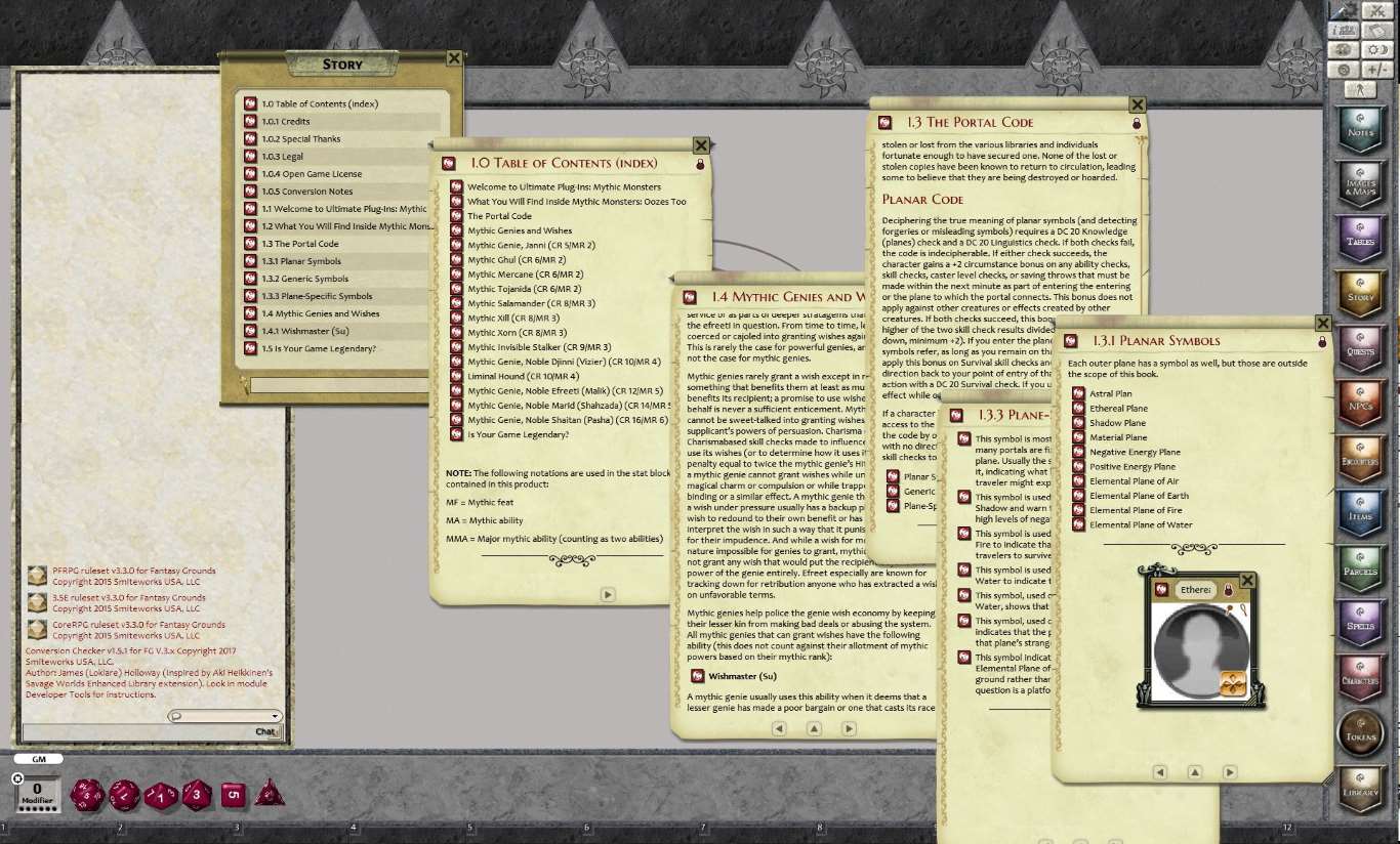 Fantasy Grounds - Mythic Monster #7: Inner Planes (PFRPG) screenshot 2