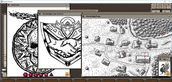 Fantasy Grounds - Village Backdrop : Woodridge (5E)