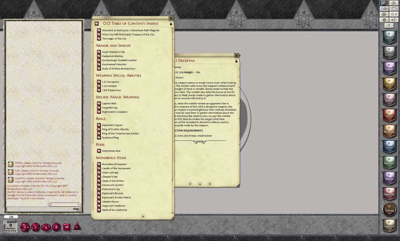 Fantasy Grounds - Treasury of the City (PFRPG) screenshot 2