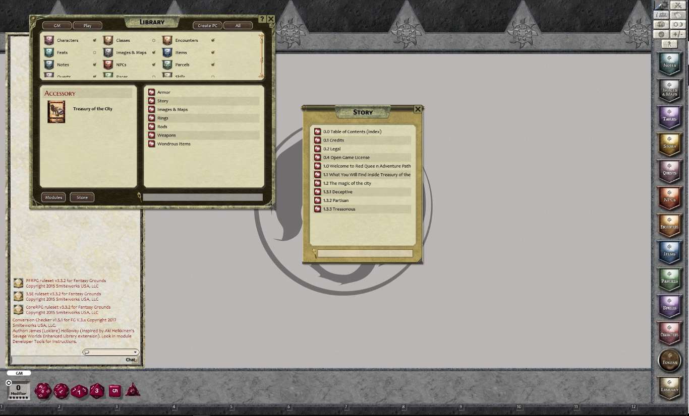 Fantasy Grounds - Treasury of the City (PFRPG) Featured Screenshot #1