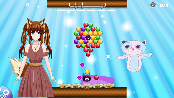 Screenshot z Anime Bubble Pop