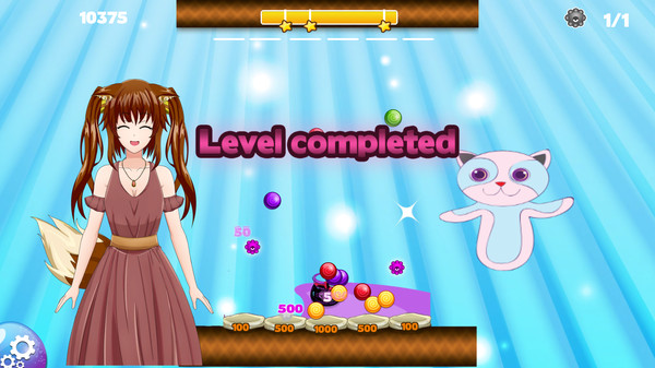 Screenshot z Anime Bubble Pop