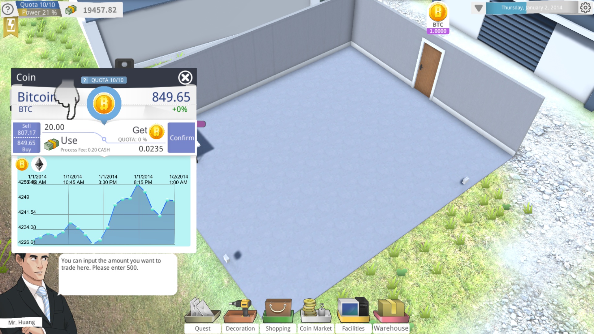 #7. Bitcoin Tycoon - Mining Simulation Game (Steam) โดย: 99 Game Studio