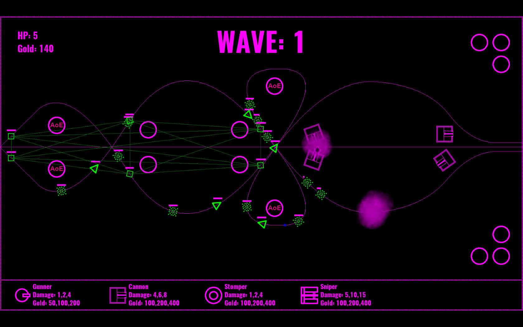 Neon Defense 1 : Pink Power Featured Screenshot #1