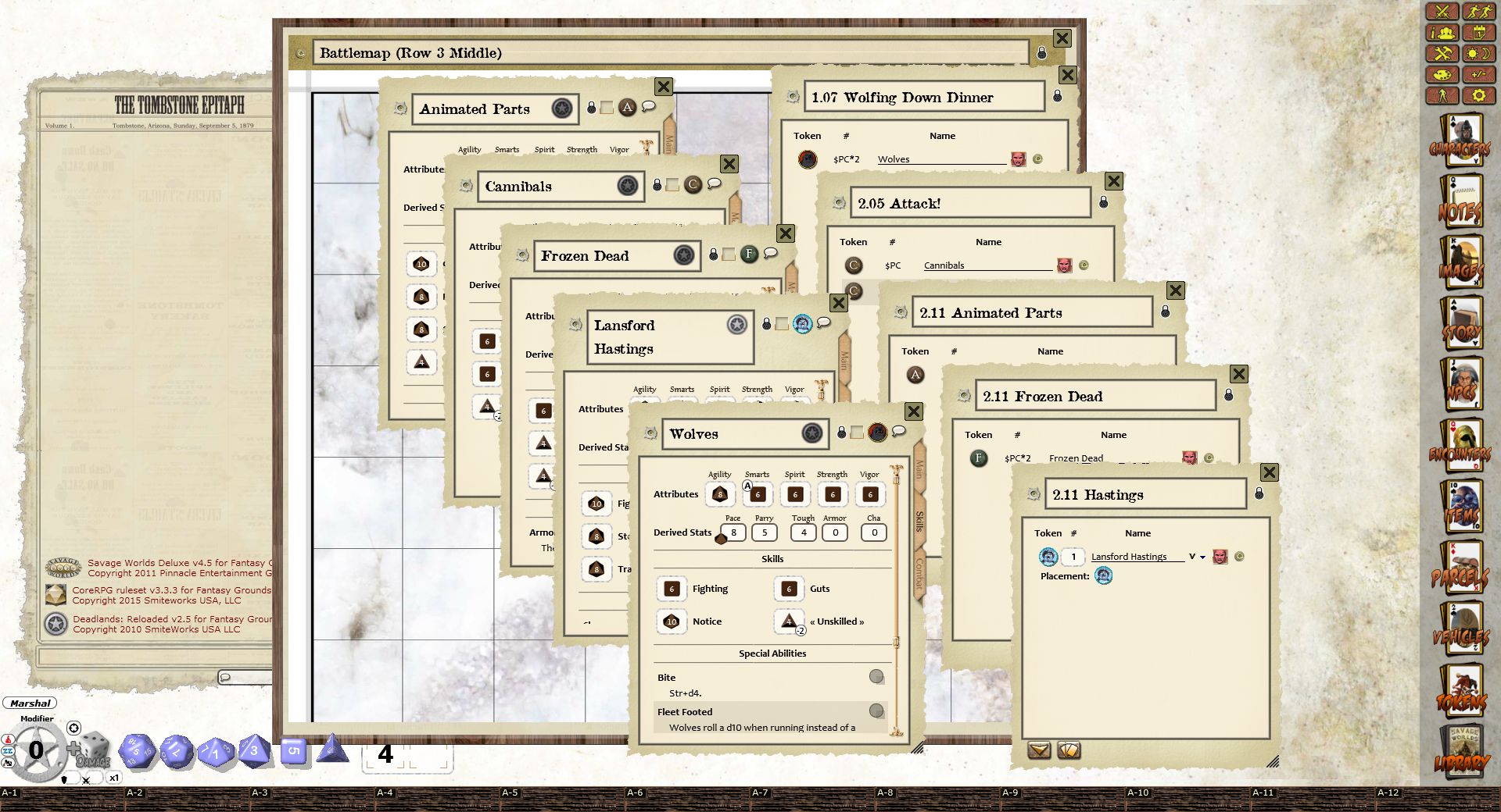 Fantasy Grounds - Deadlands Reloaded: Guess Who's Coming to Donner? (Savage Worlds) Featured Screenshot #1