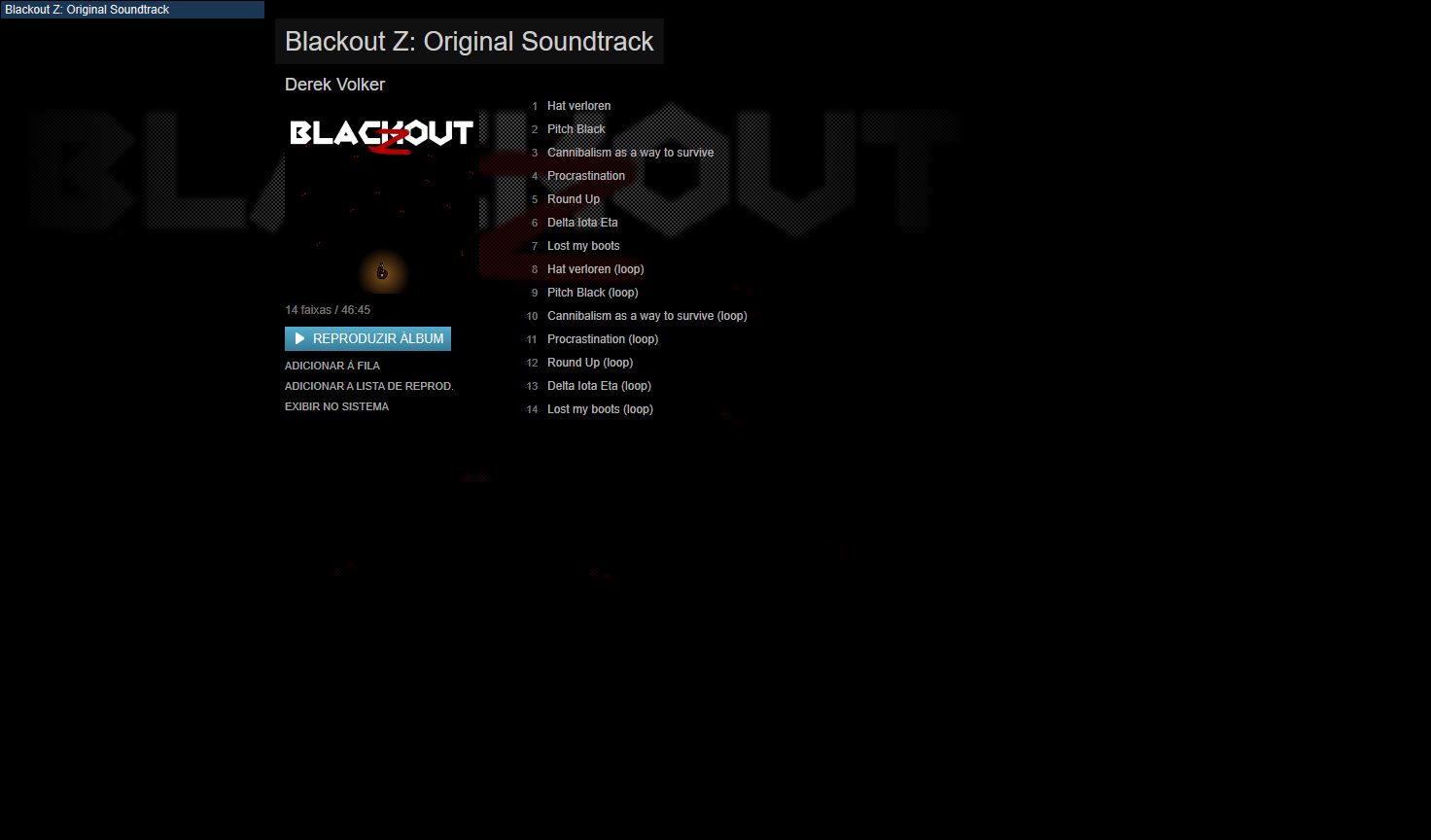 Blackout Z: Original Soundtrack Featured Screenshot #1