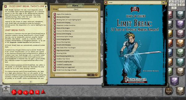 Fantasy Grounds - Feats of Legend - Limit Break: 21 Feats of Martial Finality! (PFRPG)