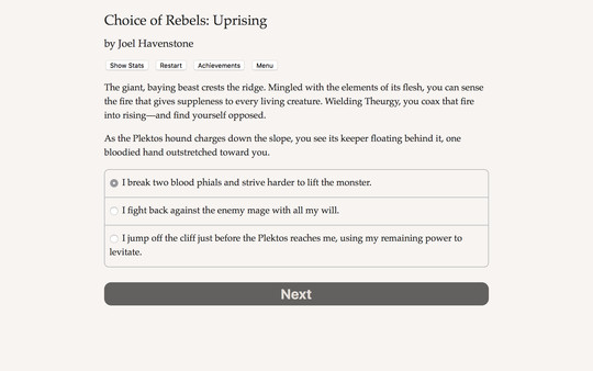 Choice of Rebels: Uprising