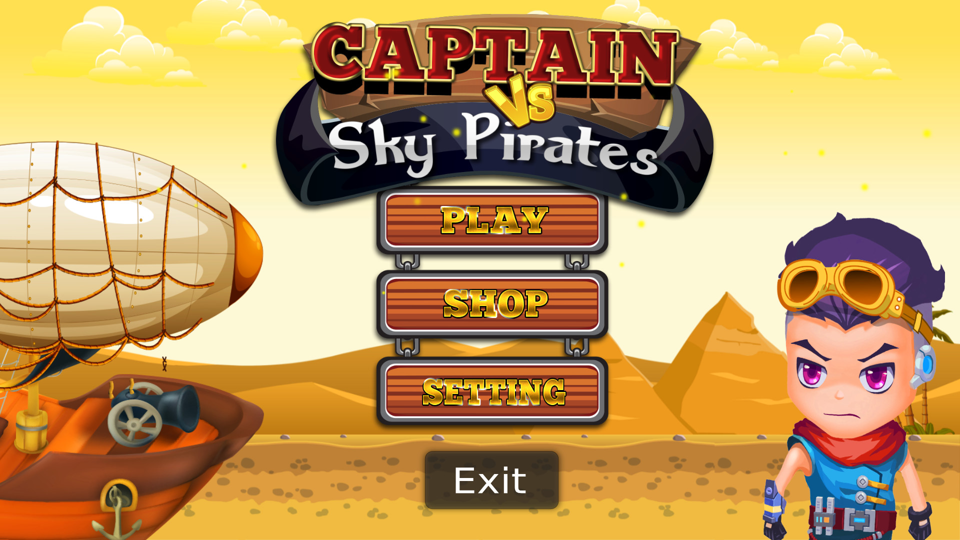 Captain vs Sky Pirates - Pyramids Featured Screenshot #1