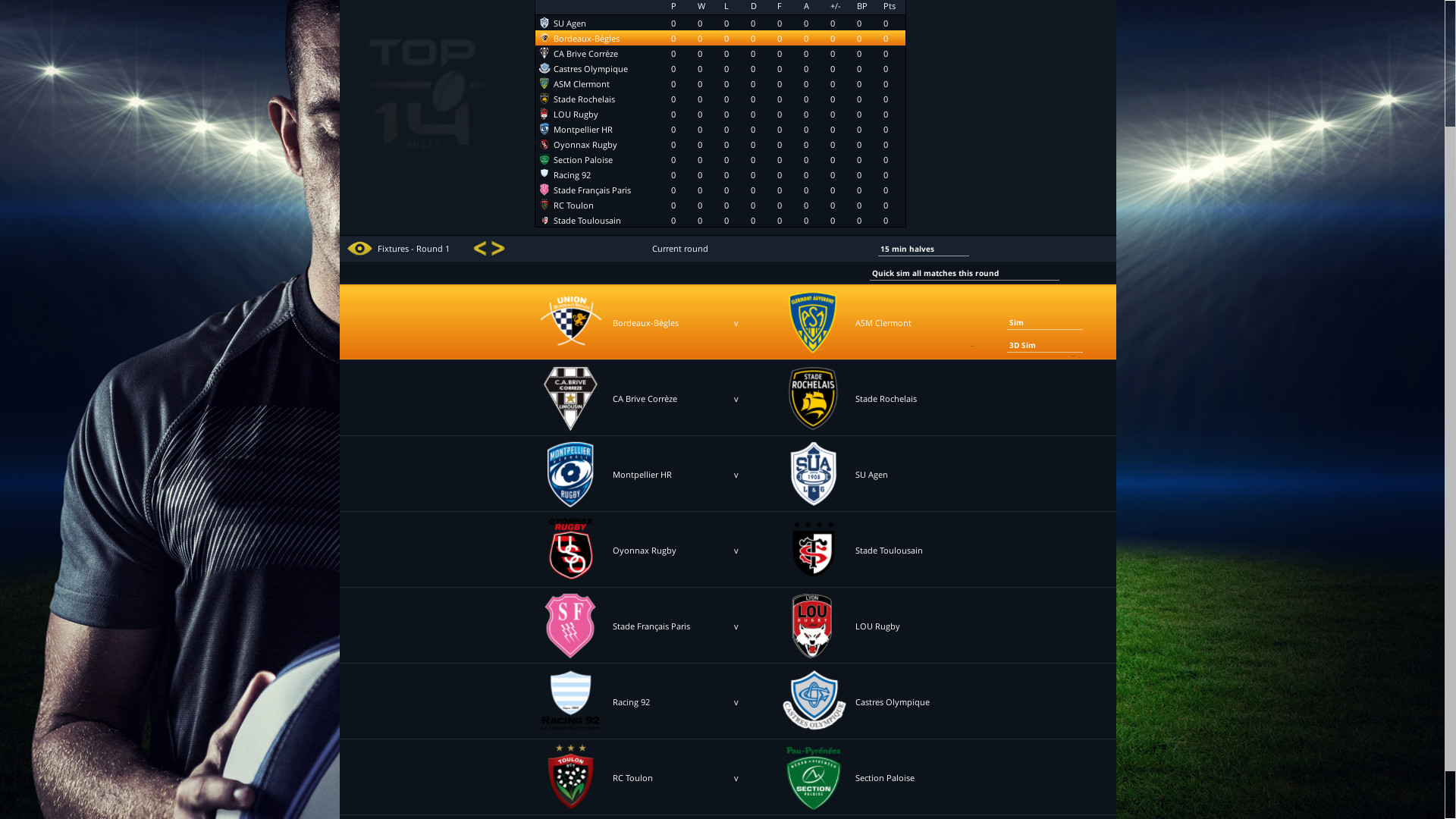 National Rugby Manager Featured Screenshot #1