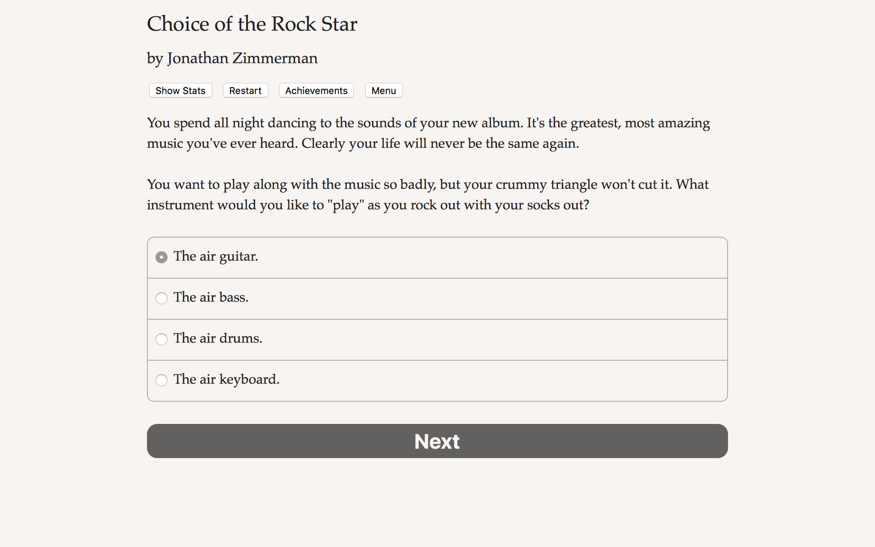 Choice of the Rock Starのスクリーンショット 1