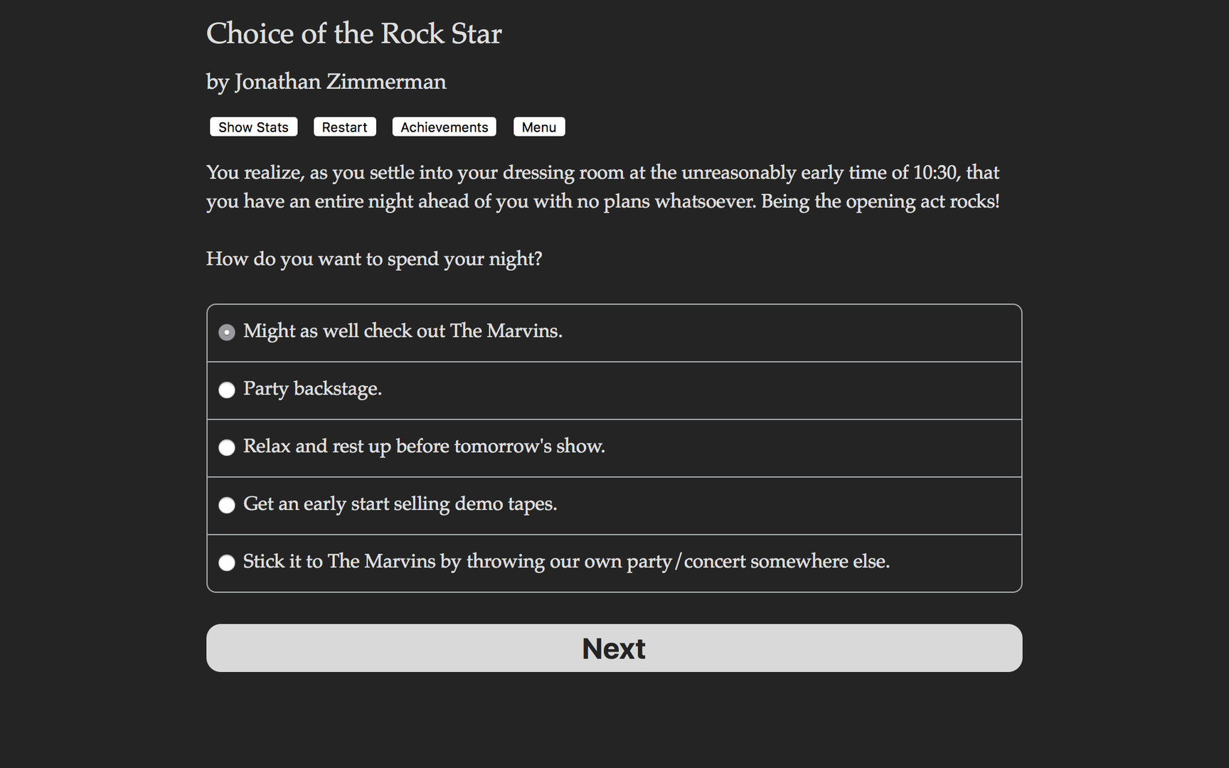 Choice of the Rock Star screenshot #2