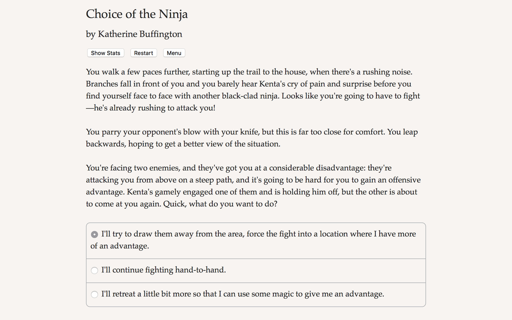 Choice of the Ninja screenshot #3