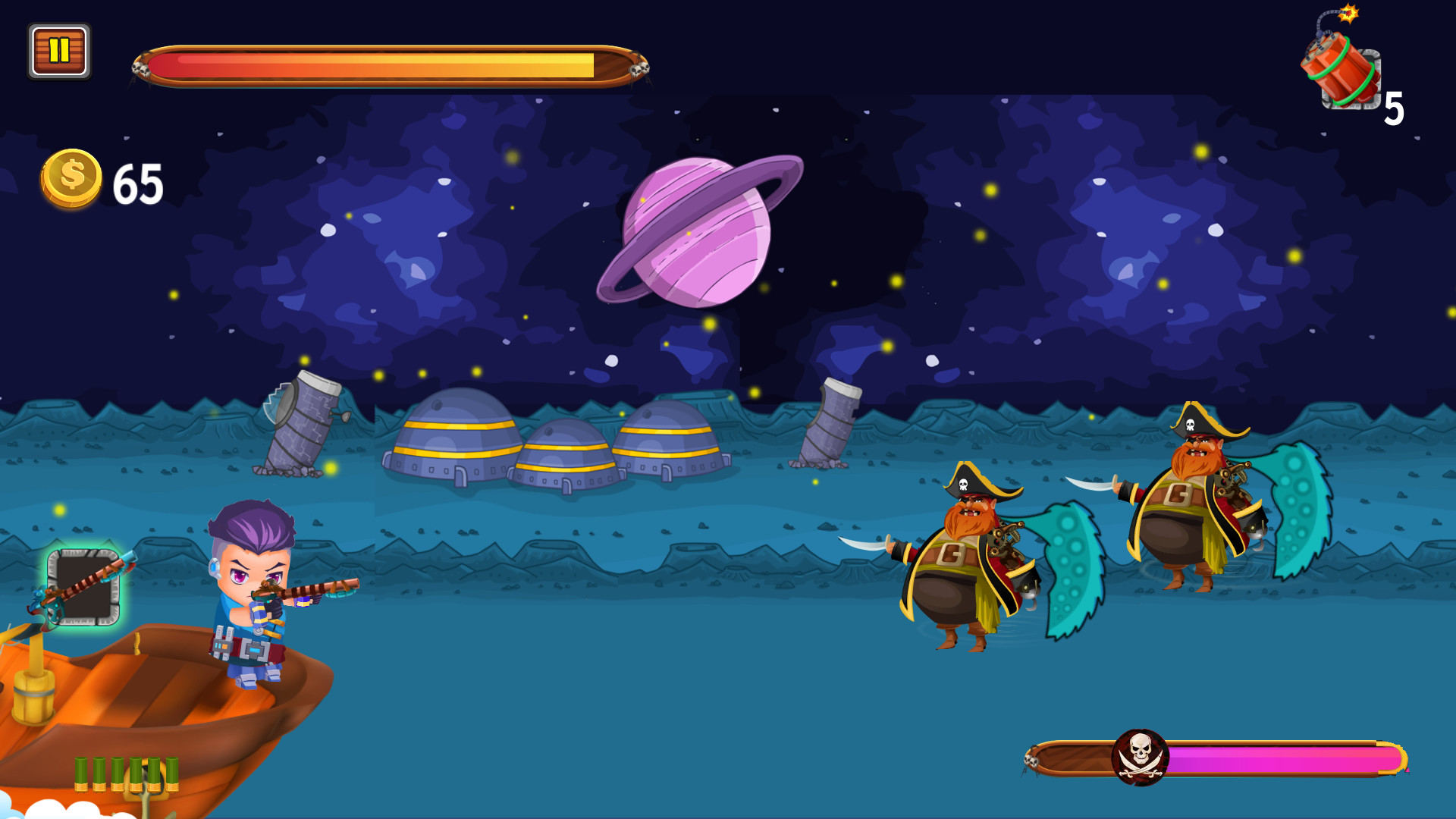 Captain vs Sky Pirates - Moon Base Featured Screenshot #1