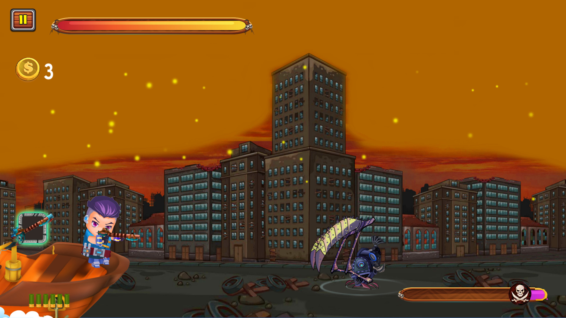 Captain vs Sky Pirates - Post Apocalyptic City Featured Screenshot #1