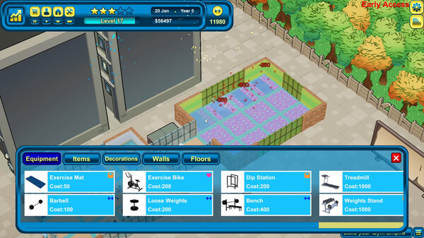 Gym Empire - Gym Tycoon Sim Management.