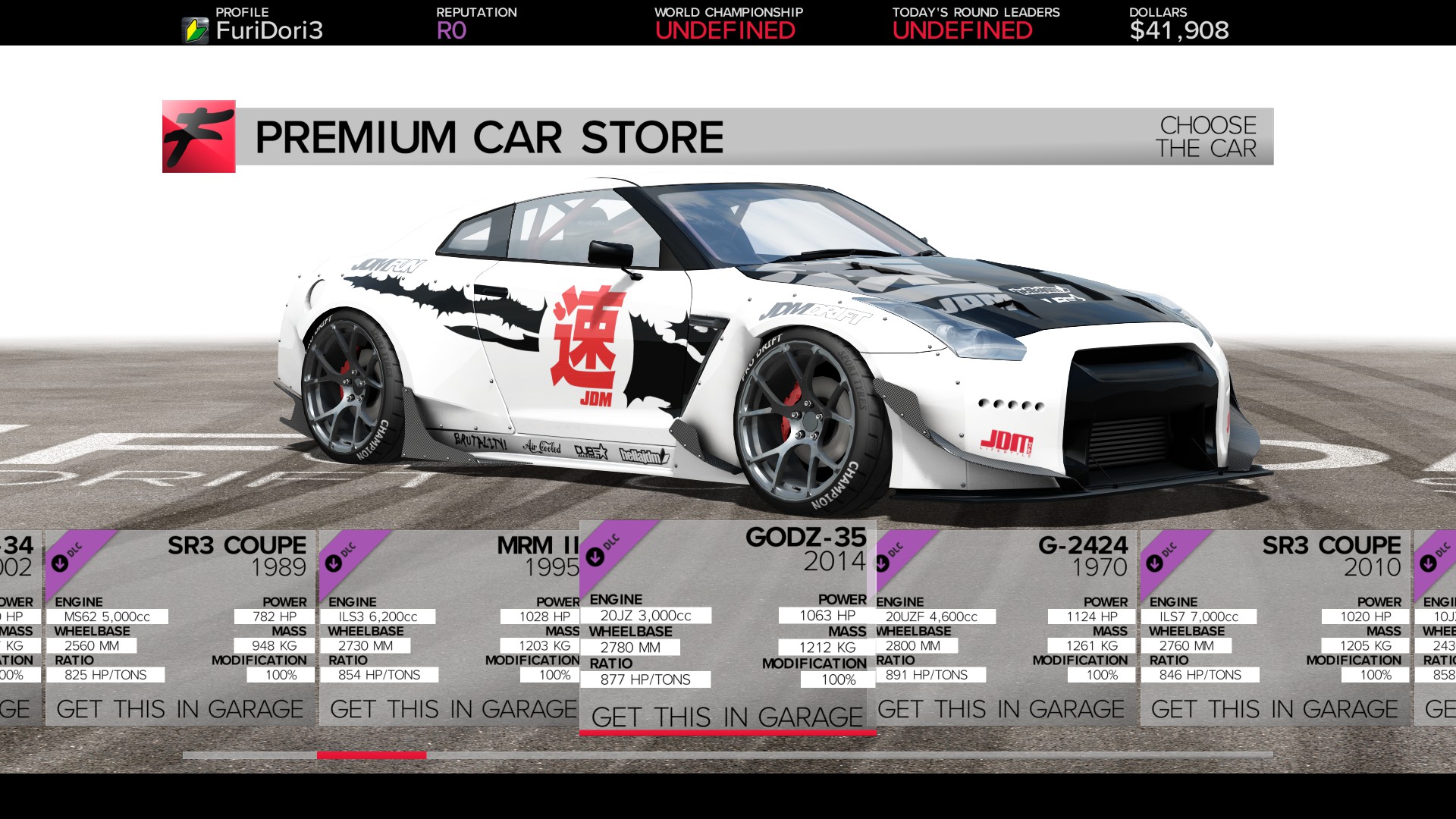 FURIDASHI - PREMIUM CAR: 2013 GODZ-35 Featured Screenshot #1