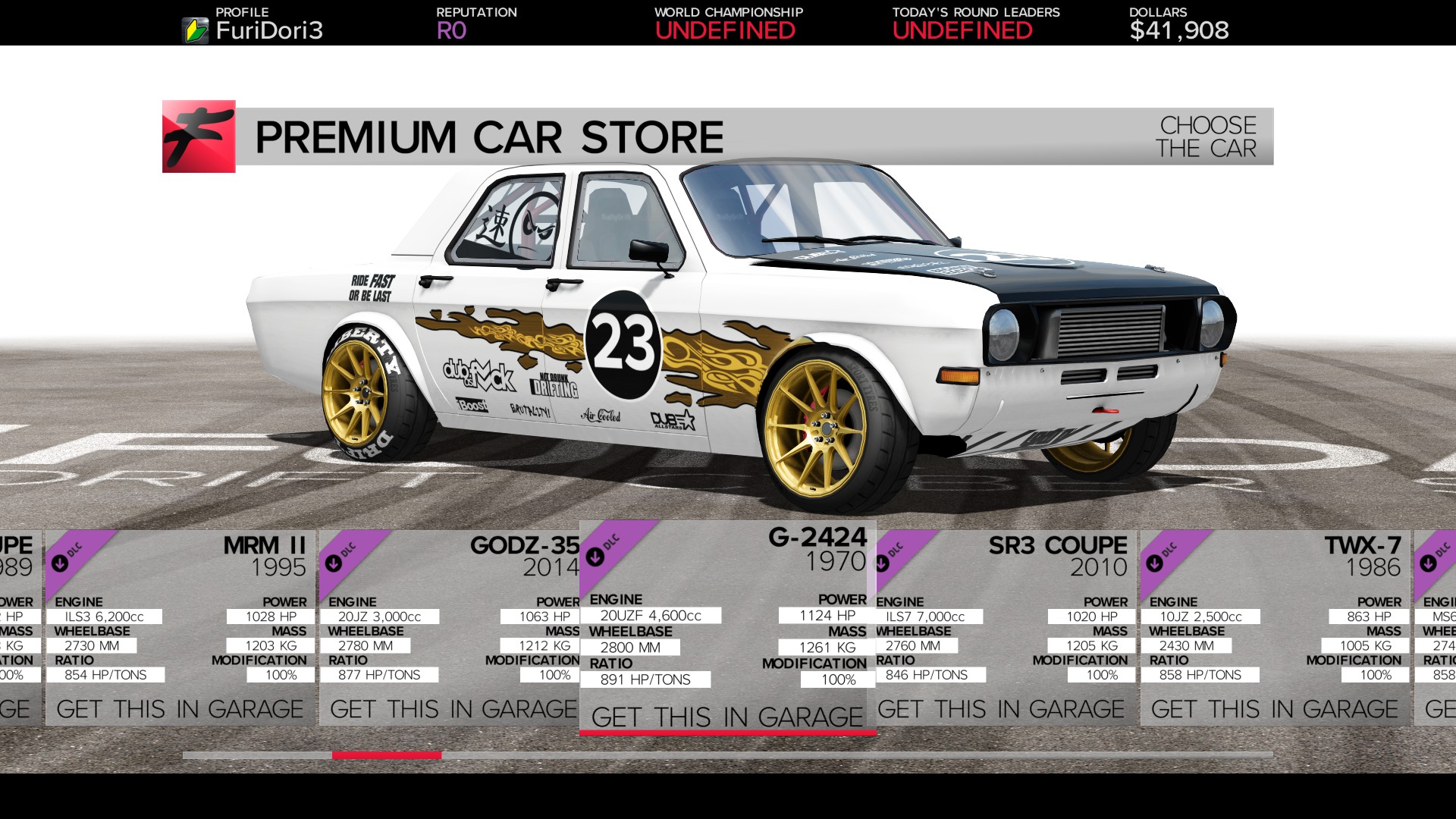 FURIDASHI - PREMIUM CAR: 1970 G-2424 Featured Screenshot #1