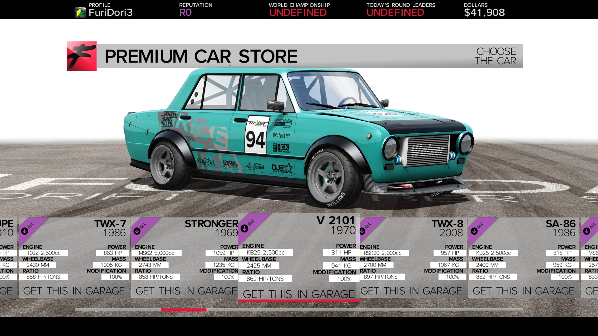 FURIDASHI - PREMIUM CAR: 1970 V2101 Featured Screenshot #1