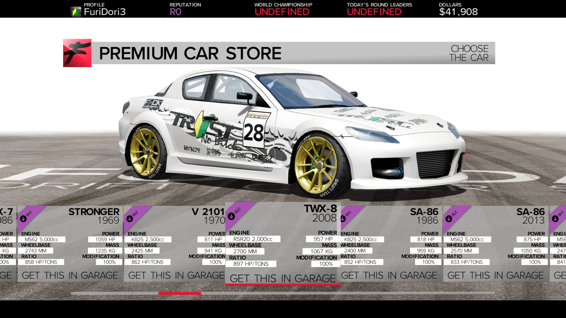 FURIDASHI - PREMIUM CAR: 2008 TWX-8 Featured Screenshot #1