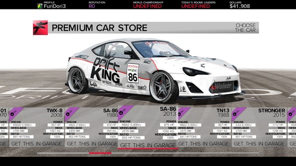 FURIDASHI - PREMIUM CAR: 2013 SA-86
