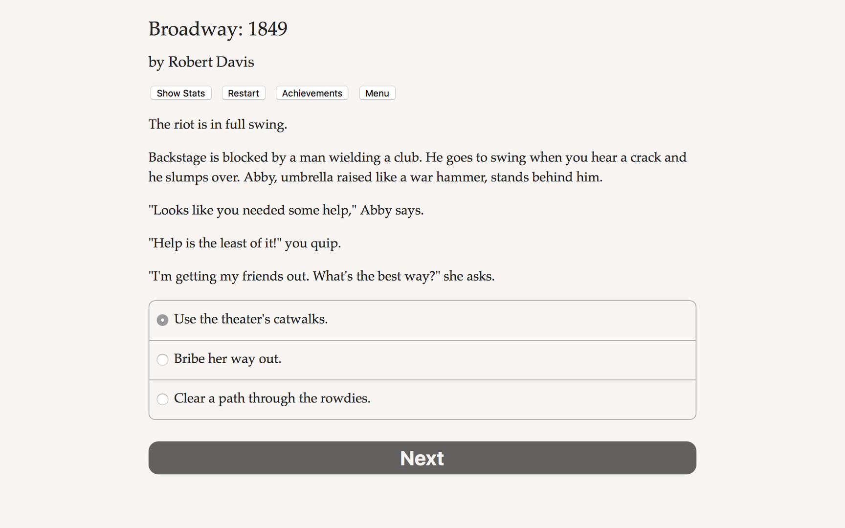 Broadway: 1849 screenshot #3