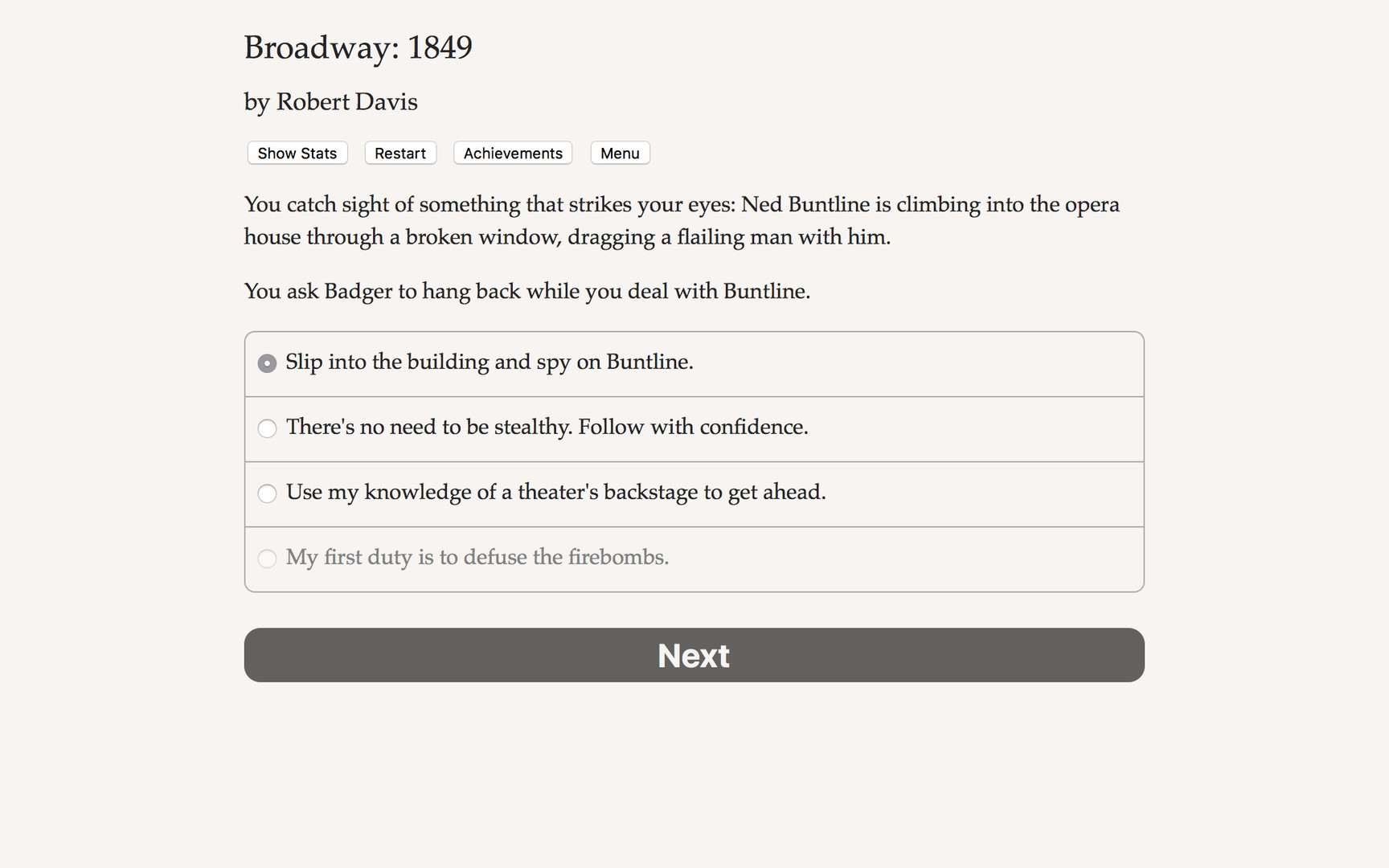 Broadway: 1849 screenshot #4