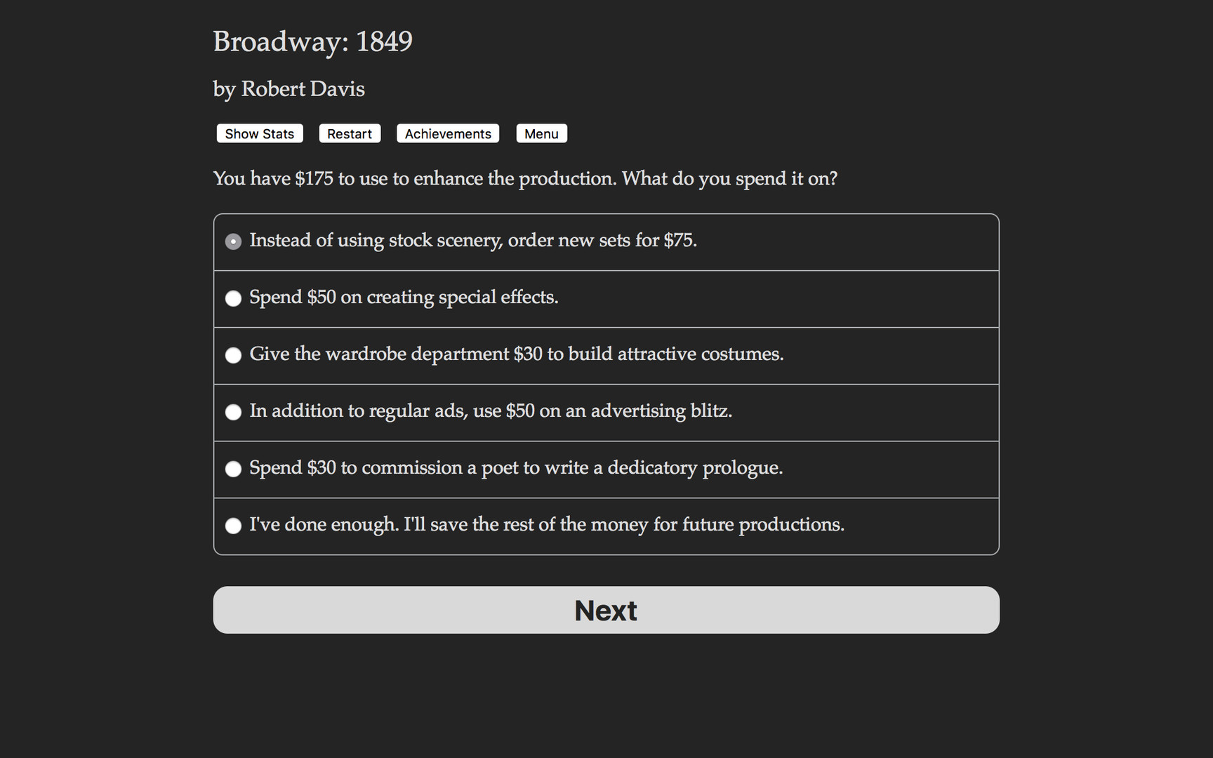 Broadway: 1849 screenshot #2