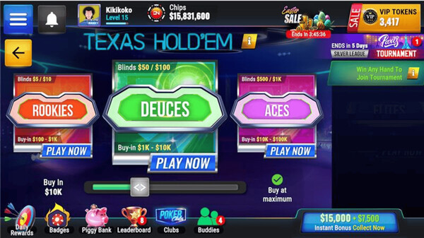 Poker Legends: Texas Hold'em Poker Tournaments