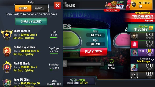 Screenshot z Poker Legends: Tournaments Screenshot z Poker Legends: Tournaments
