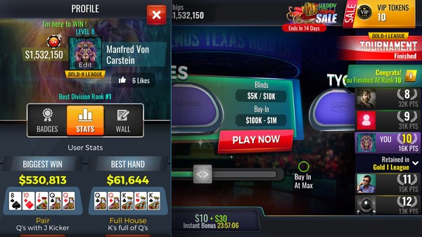 Screenshot z Poker Legends: Tournaments Screenshot z Poker Legends: Tournaments