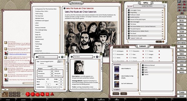Fantasy Grounds - Pulp Cthulhu (CoC7E)