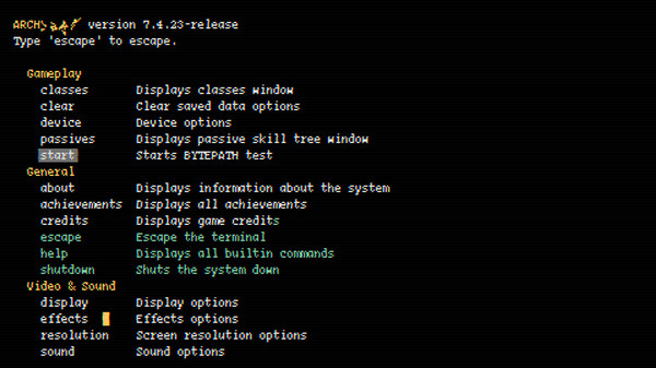 Screenshot z BYTEPATH