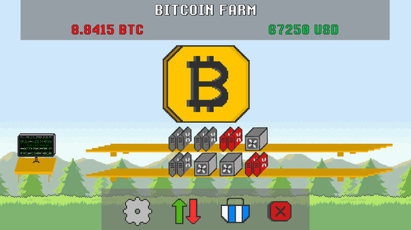 Screenshot z Bitcoin Farm