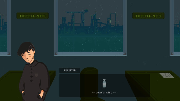 Screenshot z Booth: A Dystopian Adventure