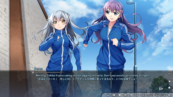 Screenshot of Grisaia Phantom Trigger Vol.4 gameplay showing in-action mechanics