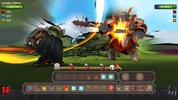 Screenshot z Clumsy Knights : Threats of Dragon