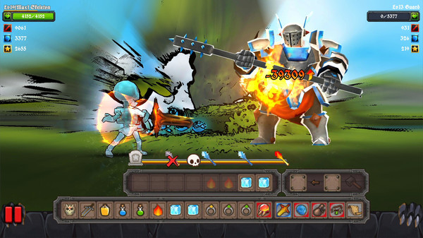 Screenshot z Clumsy Knights : Threats of Dragon
