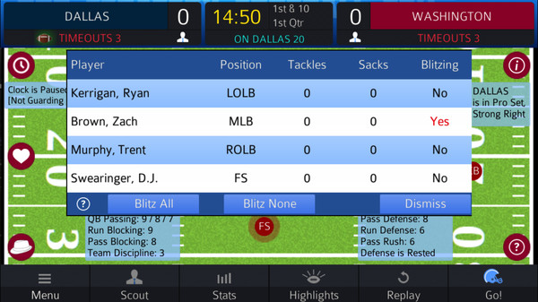 Screenshot z Pro Strategy Football 2018