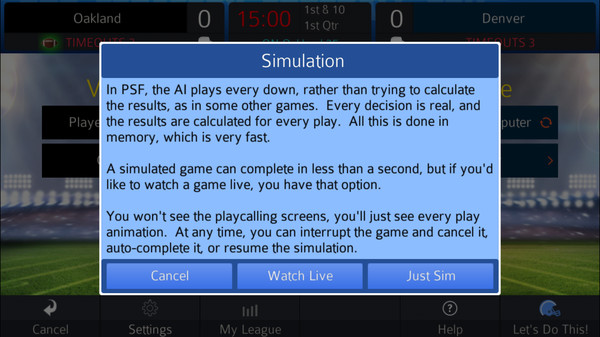 Screenshot z Pro Strategy Football 2018