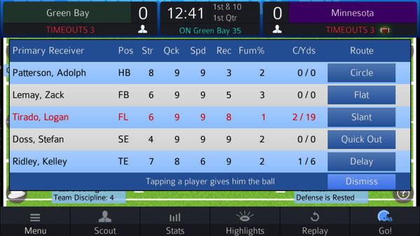 Screenshot z Pro Strategy Football 2018