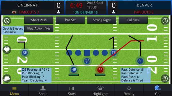 Screenshot z Pro Strategy Football 2018