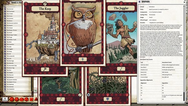 Fantasy Grounds - Pathfinder RPG - Harrow Deck (PFRPG)