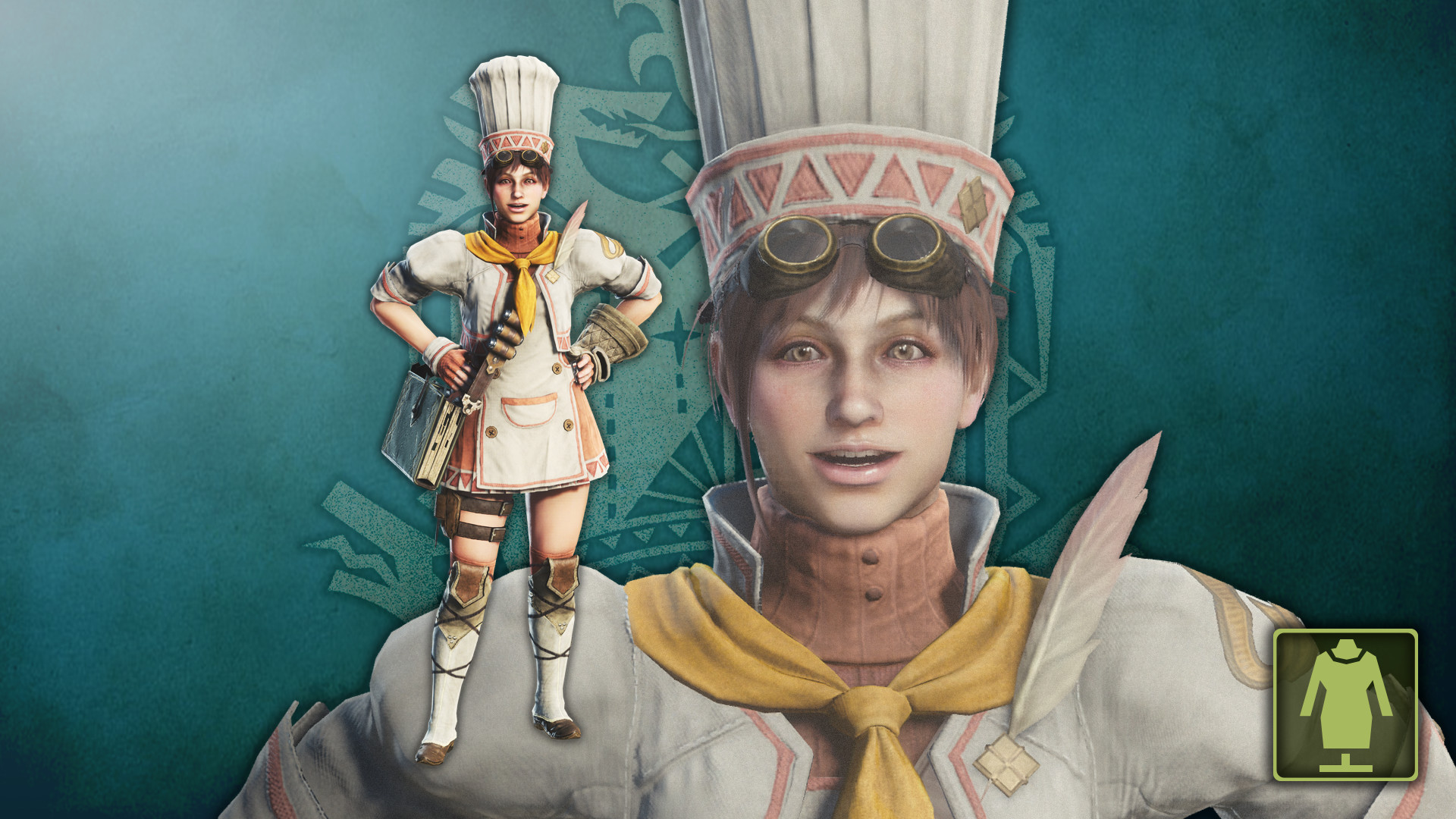 Monster Hunter: World - The Handler's Astera 3 Star Chef Coat Featured Screenshot #1